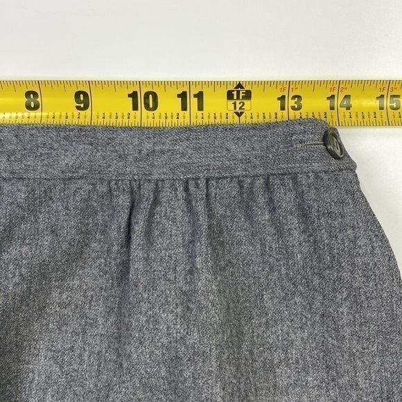Vintage Pendleton Gray Pure Virgin Wool Pencil Skirt Waist 27" - Picture 9 of 14